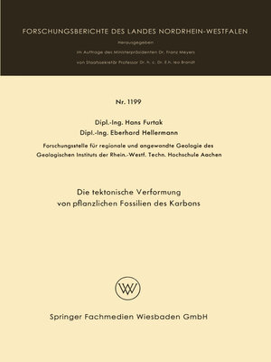 cover image of Die taktonische Verformung von pflanzlichen Fossilien des Karbons